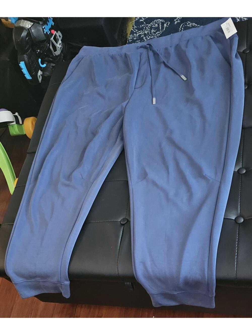 Mens 3x athletic works scuba knit joggers pants new